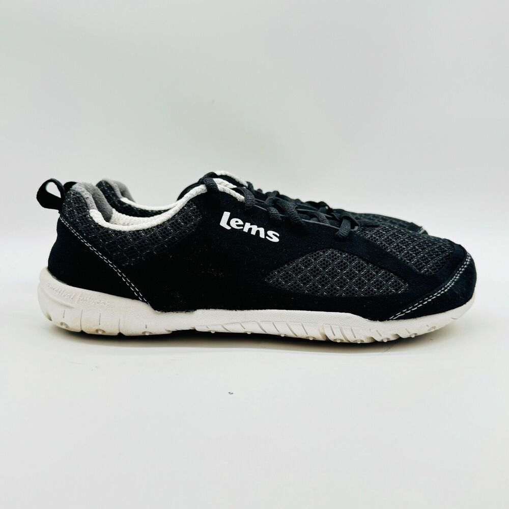 Lems Shoes Womens 40 US 9 Black Barefoot Minimalist Sneaker Athletic Trainer